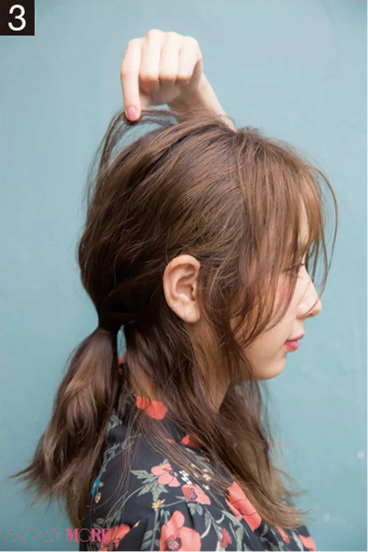 ダウンハーフ結びで大人っぽく♡ 新モアビューティズAMOちゃん直伝「〇〇する日の神ヘアアレンジ」_5