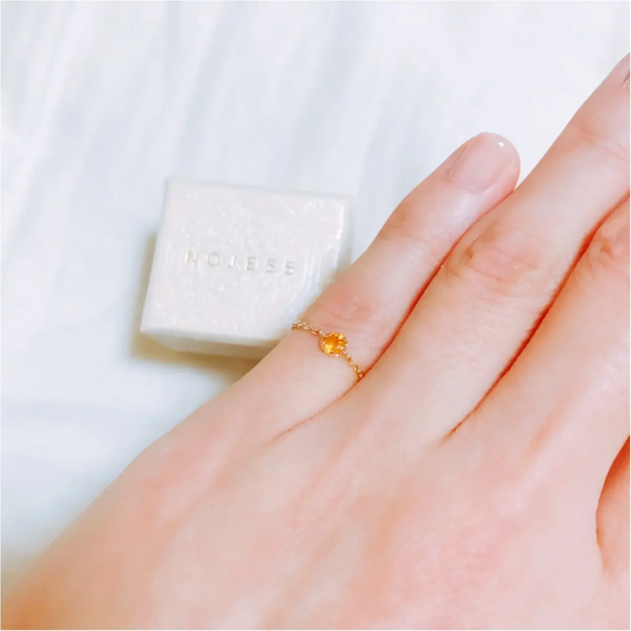 自分への誕プレは【NOJESS(ノジェス)】の誕生石ピンキーリング♡_2
