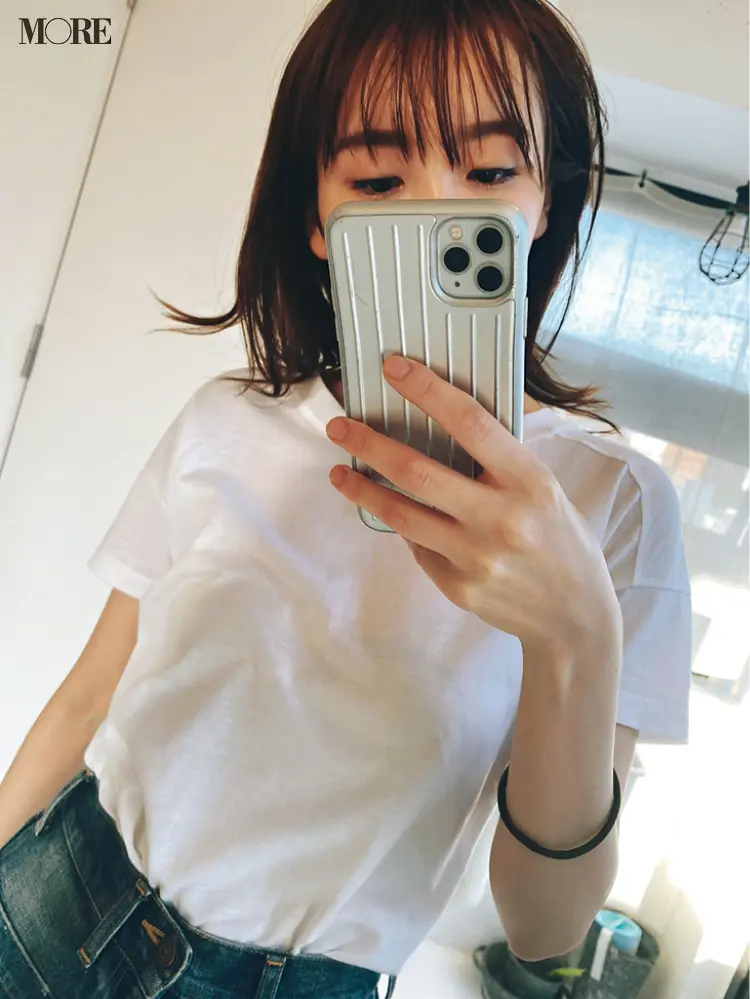 【井桁弘恵・松本愛・飯豊まりえ】モアモデルは普段何着てる? リアルお気に入りTシャツ&私服大公開!_5