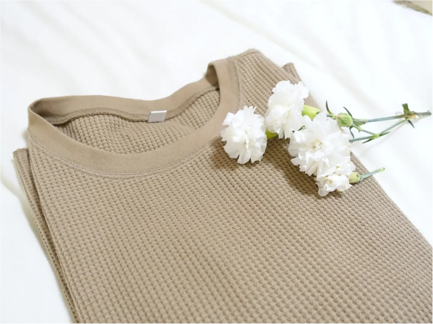 【UNIQLO】大人気のワッフルクルーネックT《着まわし3days》_1