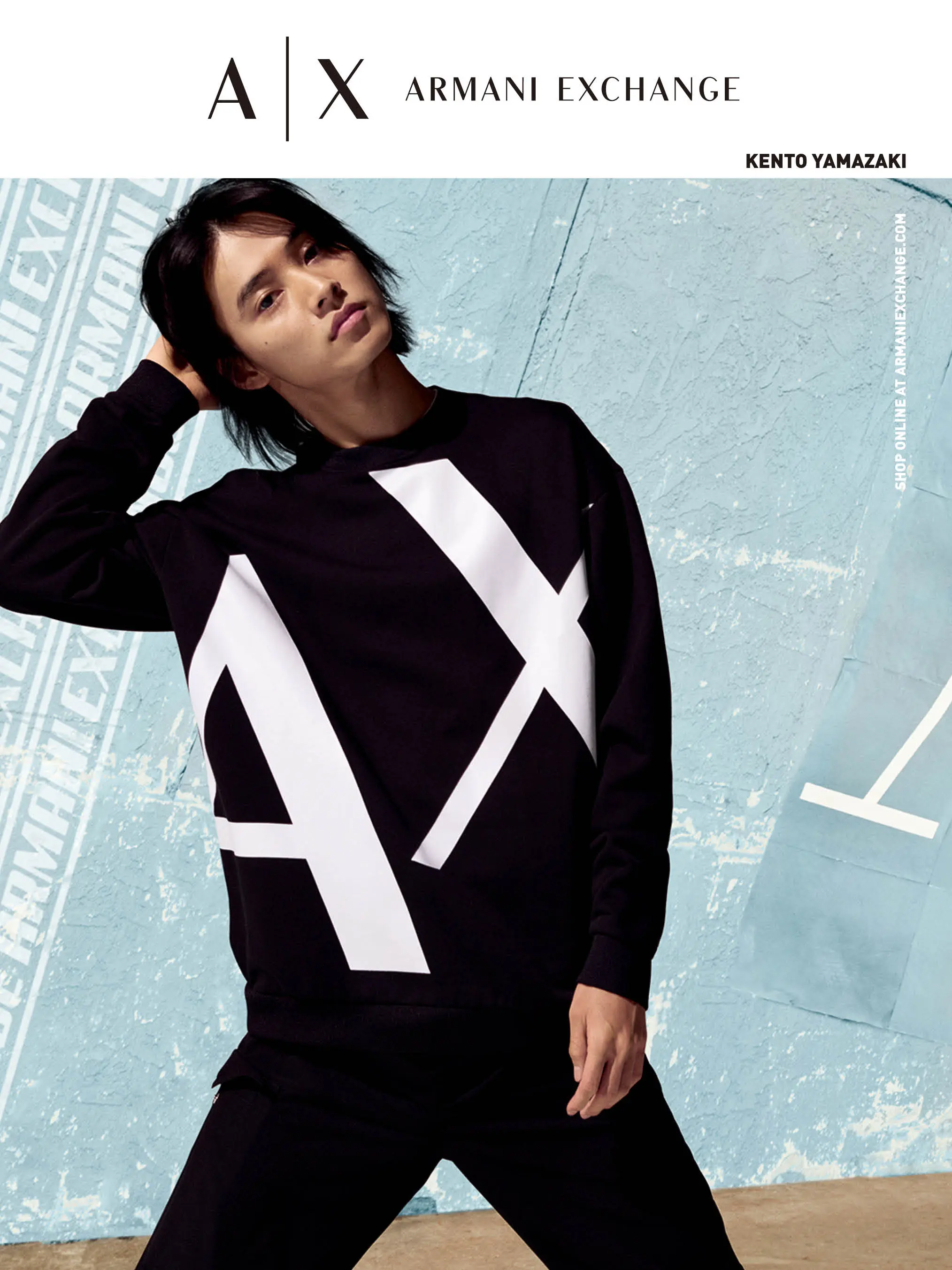 【速報】山﨑賢人さんが『A|X アルマーニ エクスチェンジ』のキャンペーンモデルに!_1