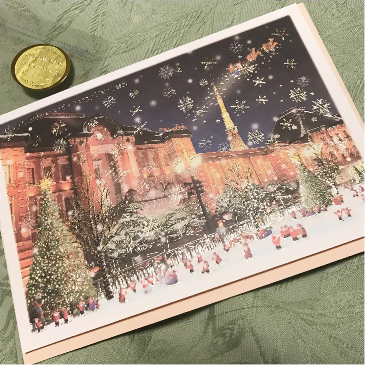 《Xmasプレゼントに添えて♡》 日本を旅するサンタさんが可愛いクリスマスカード❤︎_2