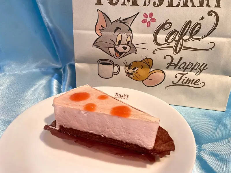 タリーズ新作、トムジェリコラボ「トムとジェリー 桜香る苺チーズムース」