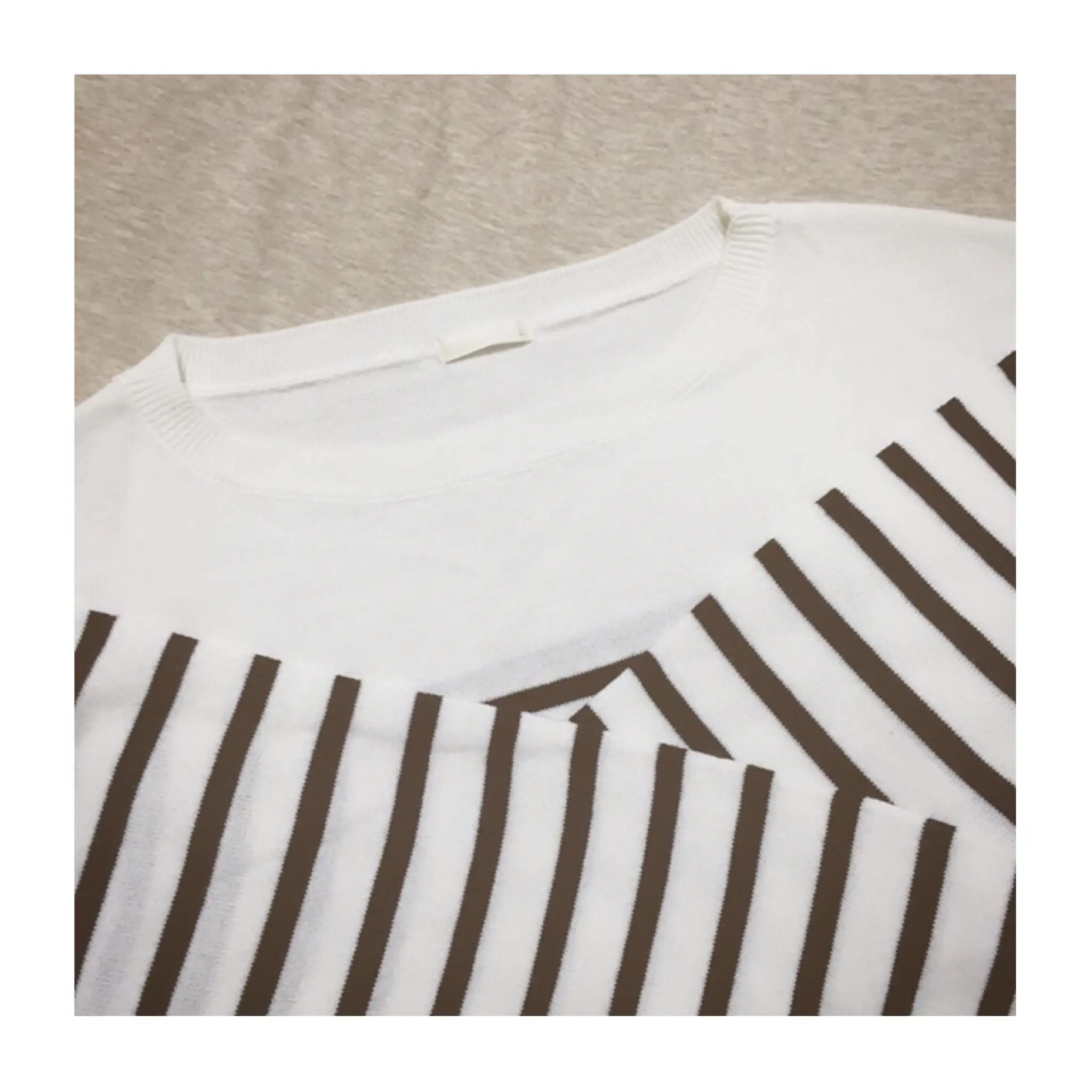 《いま買って冬まで使える❤️》肌触り◎の【GU(ジーユー)】カシミヤタッチボーダーチュニック¥1,490+税がおすすめ☻_3