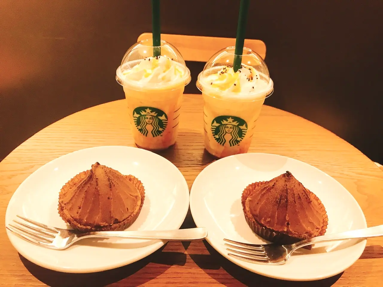 【秋のスタバ】濃厚マロンペーストの《焼き栗モンブラン》♡_1