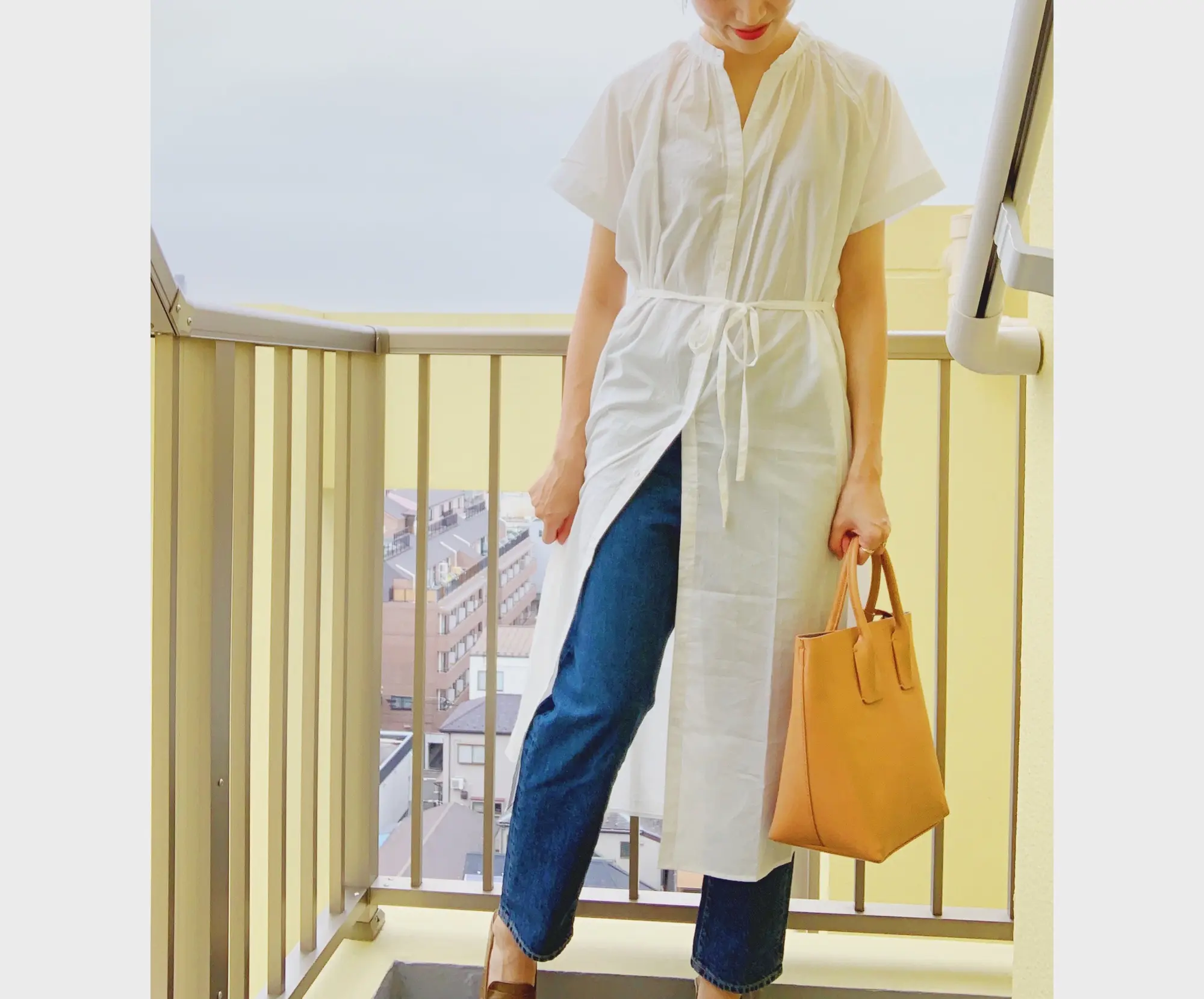 《あの大人気ワンピに半袖が登場❤️》¥1,000台で買える【GU】バンドカラーギャザーワンピース☻_3