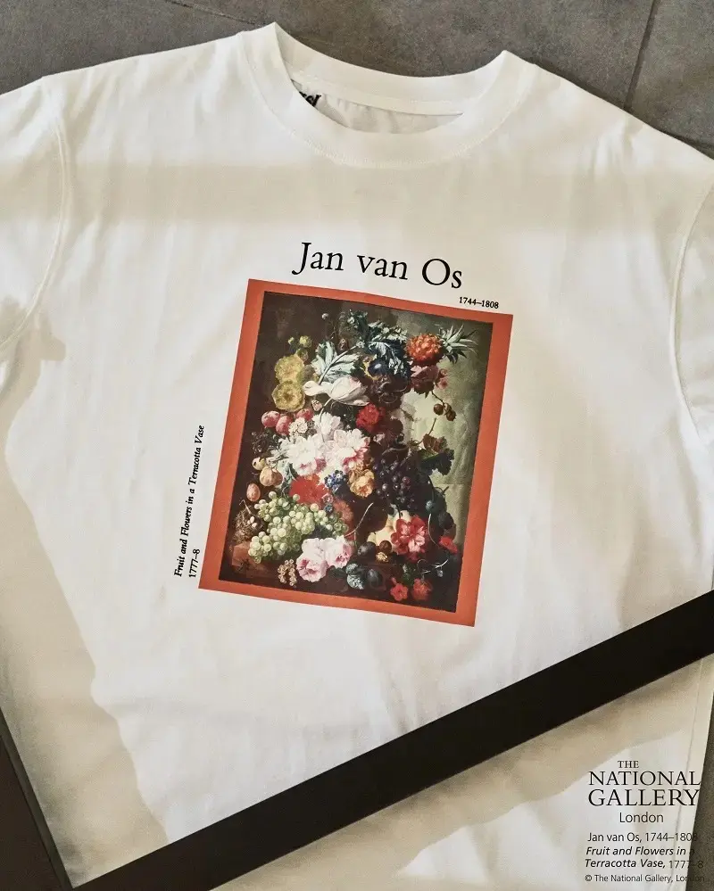 「ロンドン・ナショナル・ギャラリー」とコラボしたTシャツ