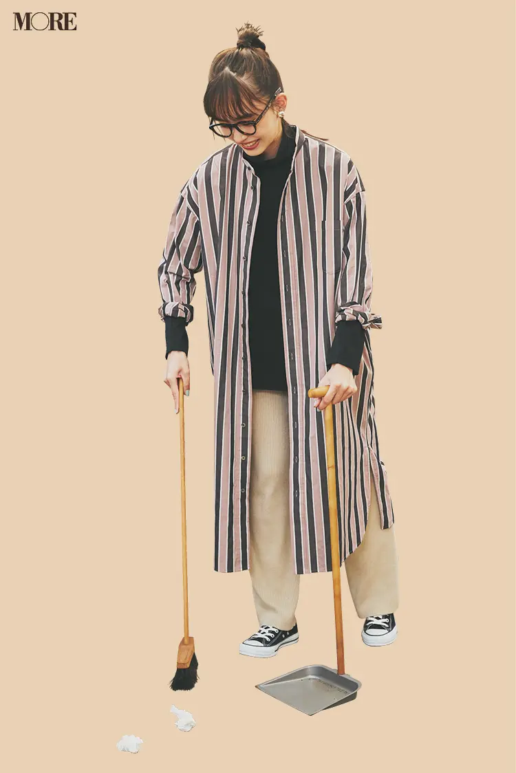 一年ぶりの玄関掃除、その理由は⁉︎ 井桁弘恵主演『イージーパンツでノンストレスコーデ』着回し13日目_1