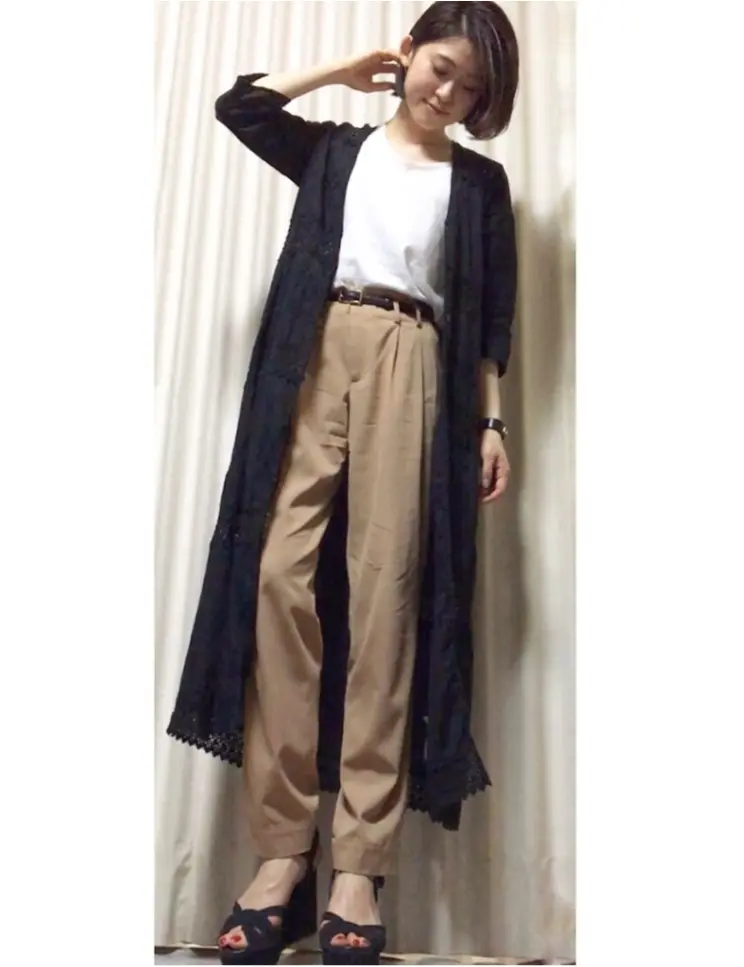 Coordinate...ガウンを着まわし!小物は黒とゴールドで引き締めて☺︎_1