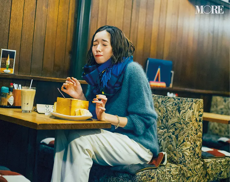 「さ、寒すぎる……そんな日はやっぱりパンツだよね」佐藤栞里主演【冬から春へ。手持ち服9着から始める着回し】15日目_1