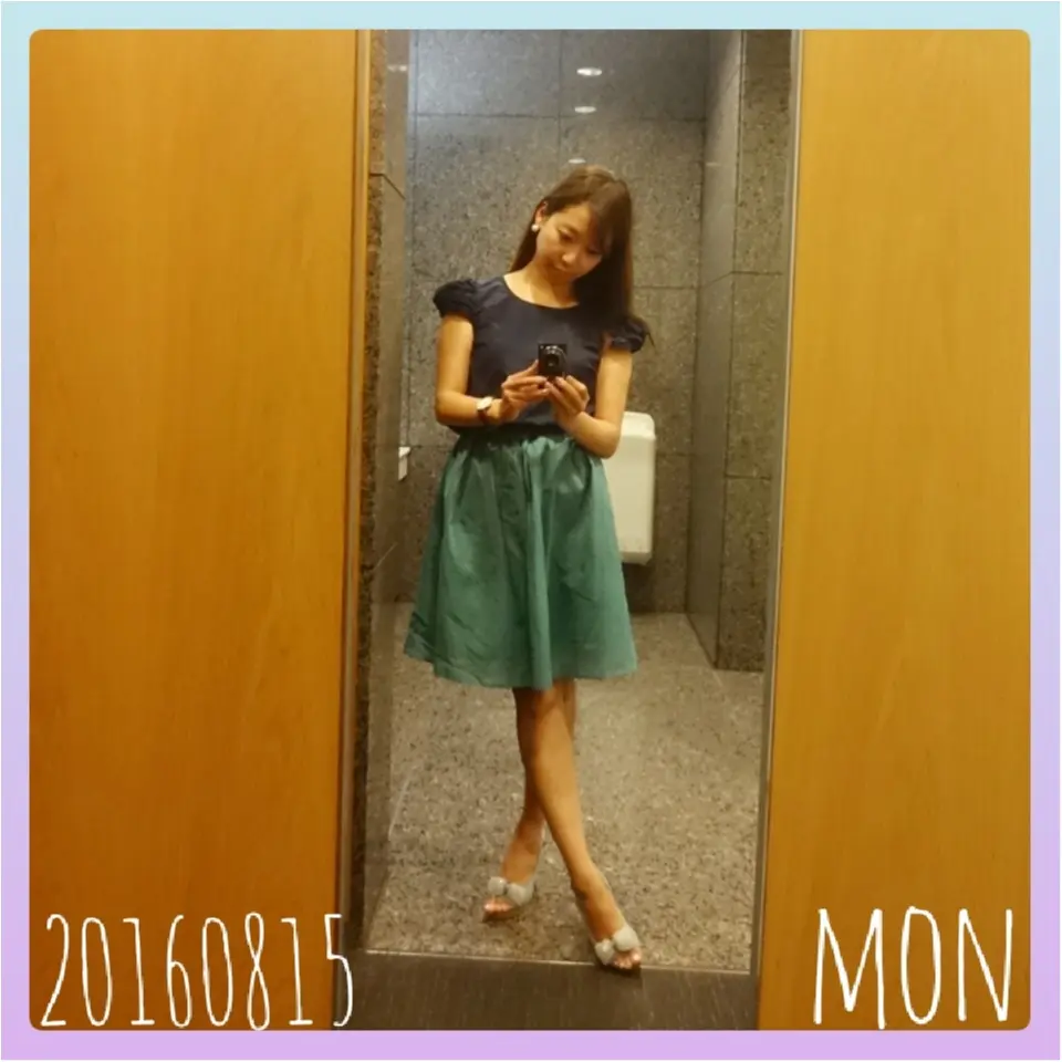 お盆過ぎたら秋っぽコーデ♡オフィスコーデ0815-19♡479ぱるるん_1