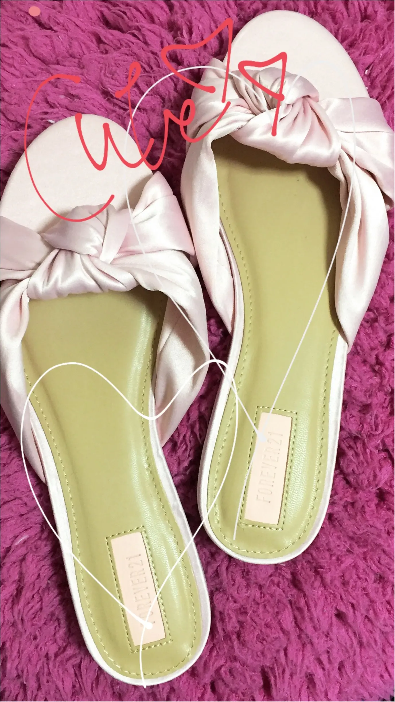 【Shopping】Forever21♥ ピンク×リボンのぺたんこサンダルがこの値段♡!_1