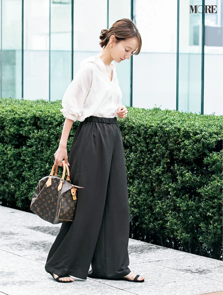 【SNAP】身長150cm台のおしゃれさんは、ぺたんこ靴の日どうしてる?好バランスの秘密を盗め!_4