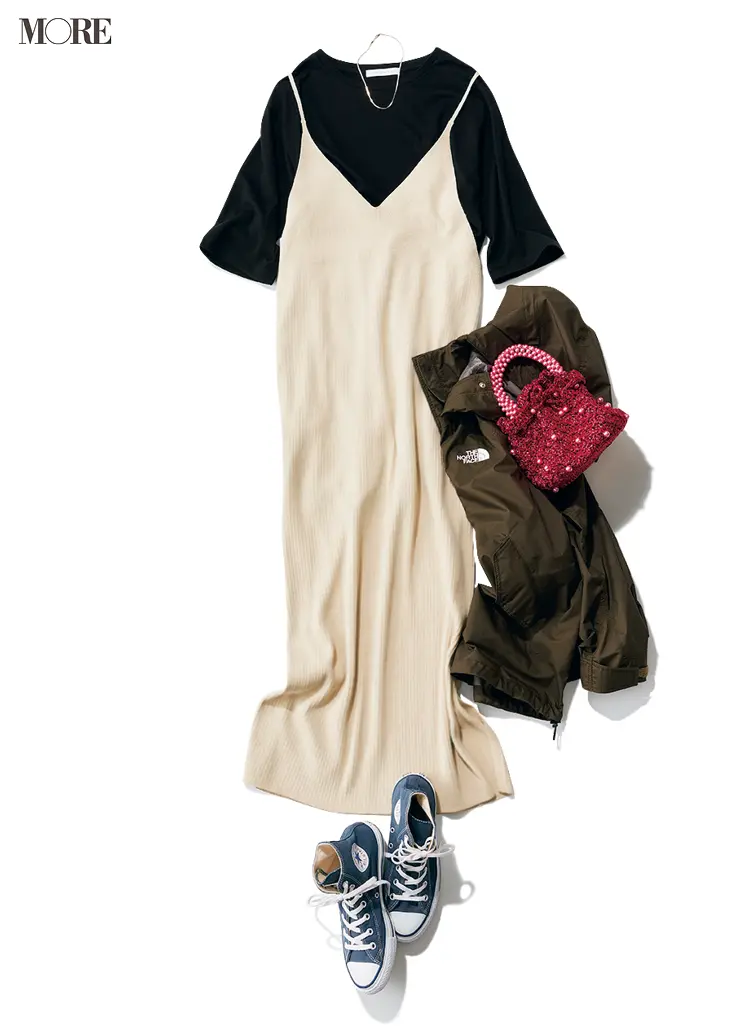 キャミワンピ ゆるtがリラックスできて可愛い おうち時間の気分を上げるならこのコーデ Happy Plus One ハピプラワン