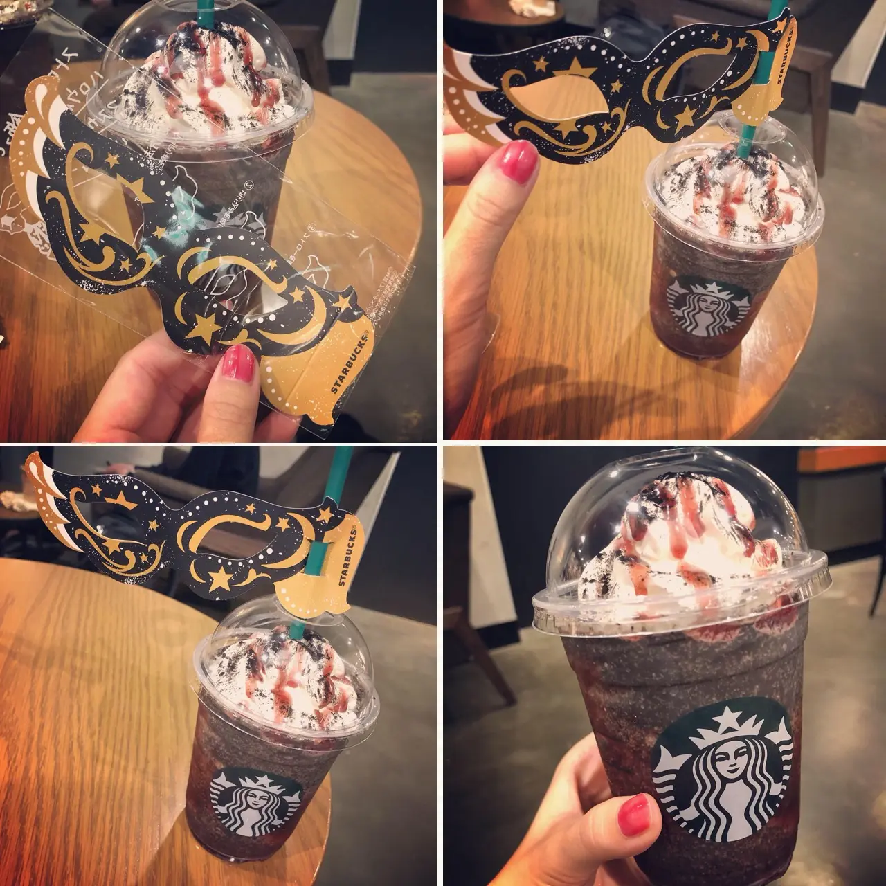 <スタバ*ハロウィン>10/18日の入り時刻から販売開始!真っ黒なフラペチーノ?!を早速飲んできました♡_3