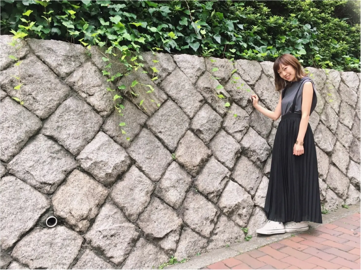 ★ロングプリーツスカートで、日焼け対策!☺︎《夏のSALEで購入》したアイテムで、ちょこっと秋仕様に♩_2