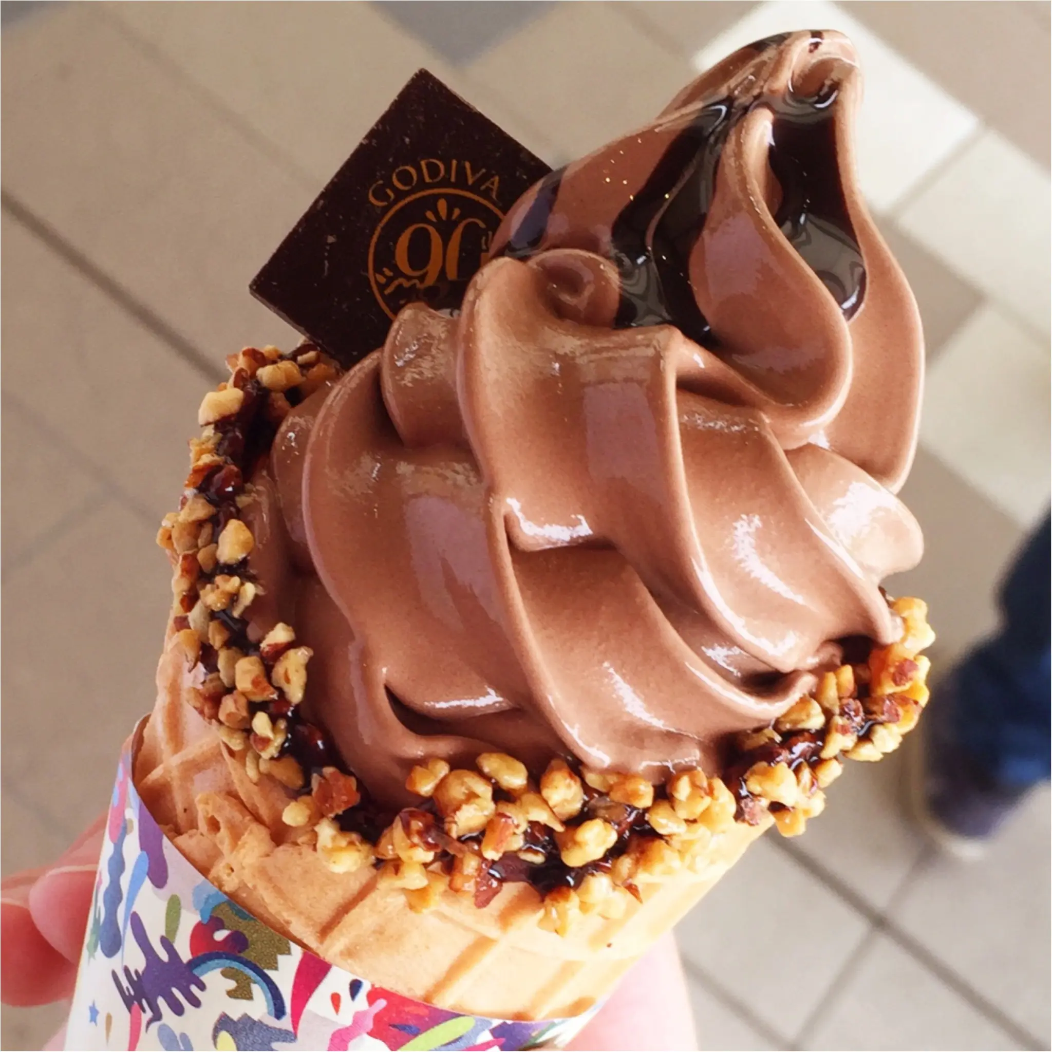チョコ好きにはたまらない!GODIVAの濃厚ソフトクリーム_1