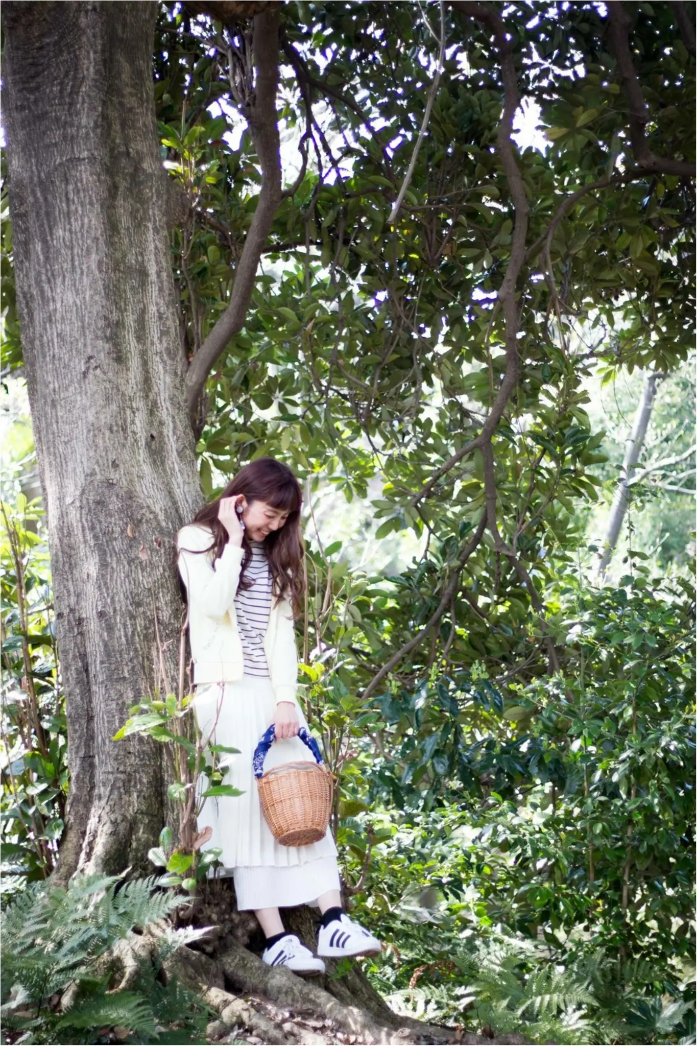 ★adidasのスニーカーを使って昼のお花見コーデと夜のお花見コーデ★_2