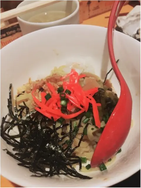 牡蠣、油そばが美味しい!ドリンクは【サッポロクラシック】がおススメですよ(^^)_2