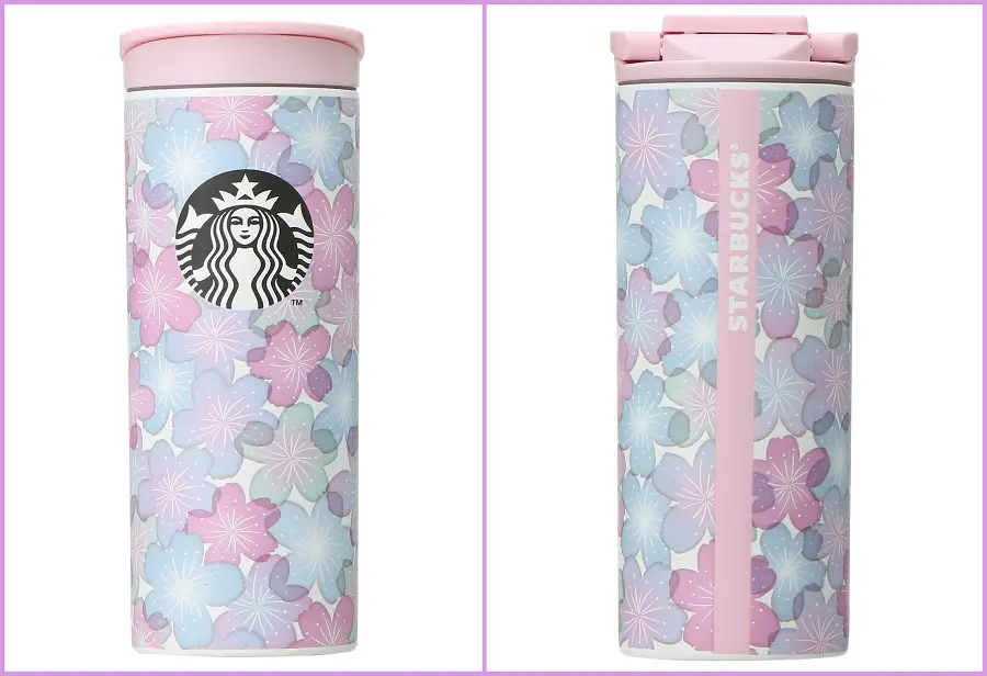 スタバ新作2022さくらグッズ「SAKURA2022ステンレスボトル ルミナス355ml」
