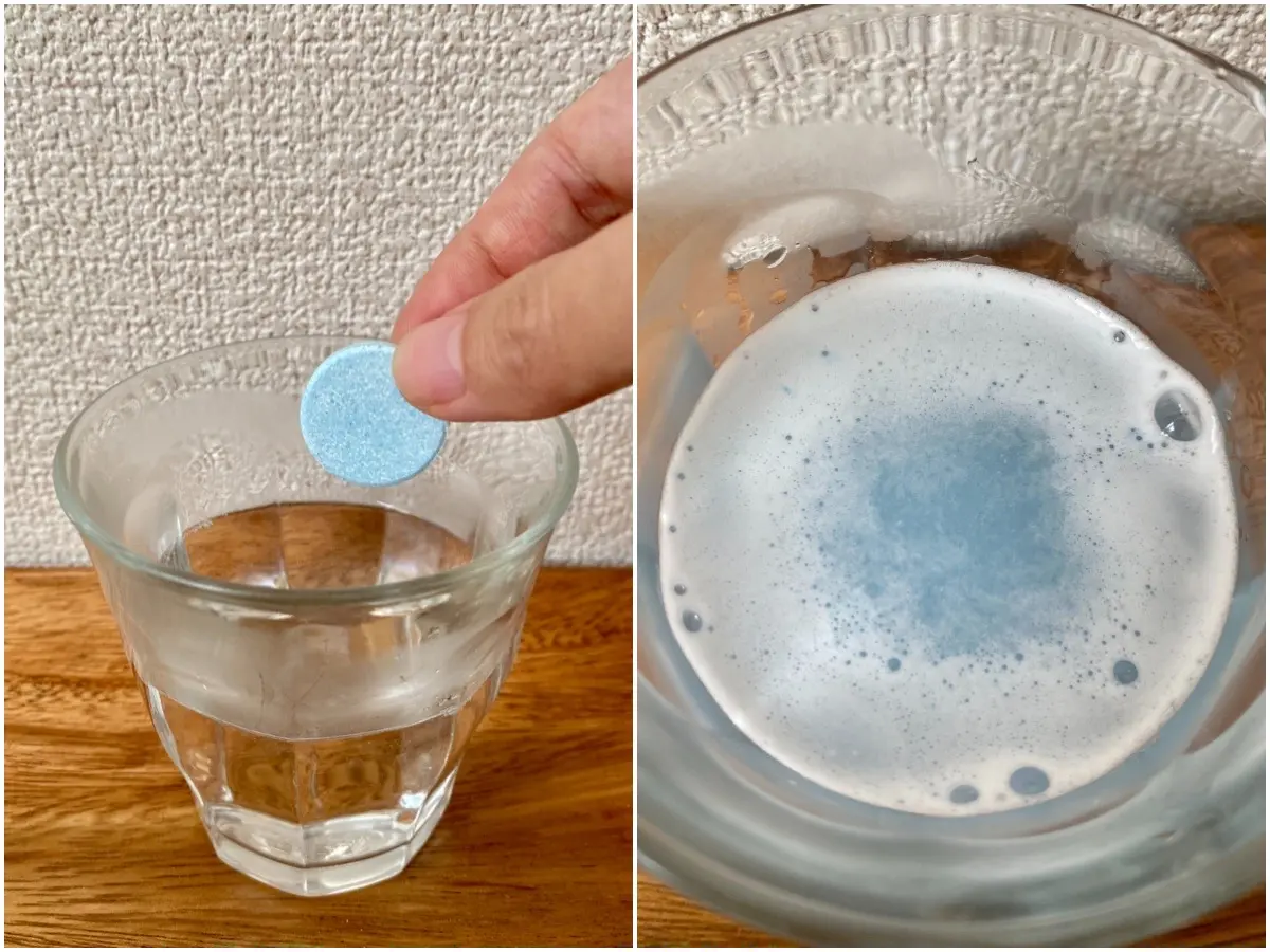 ポリデント「デンタルラボ」のマウスピース・マウスガード・矯正用リテーナー用洗浄剤の使い方