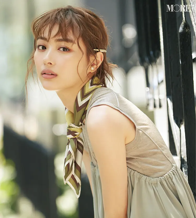 『コスメデコルテ』『NARS』など、新作コスメで“可愛い”から“美人”へ。内田理央がお手本の「抜け感ベージュ」メイク♡_8