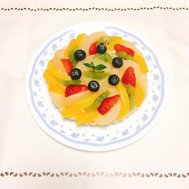 《趣味ろぐ》頂いたフルーツ缶で★華やかフルーツタルト_3