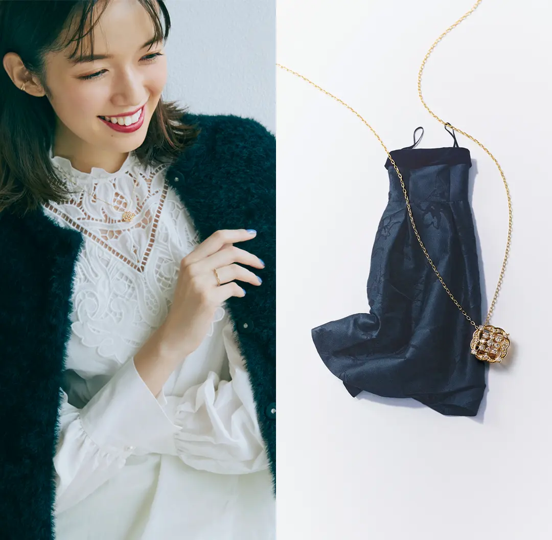 予定のある日も、画面越しでも、さりげなく映える 優しく品よく。『JEWELRY TSUTSUMI』のウインタージュエリー_5