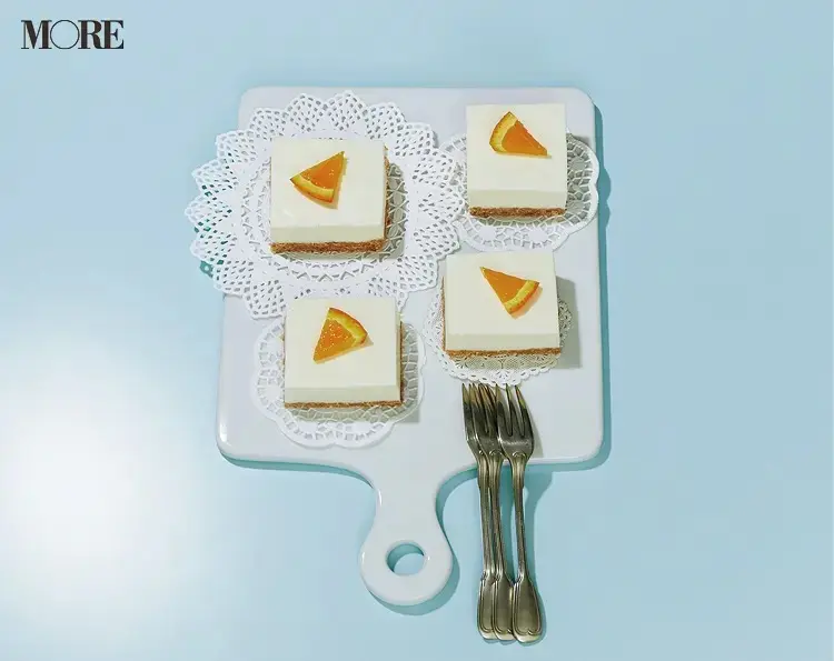 簡単スイーツレシピで作ったチーズケーキ