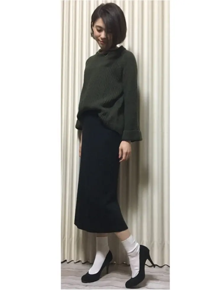 Coordinate...ボリューム袖ニットでキレイめコーデ_3