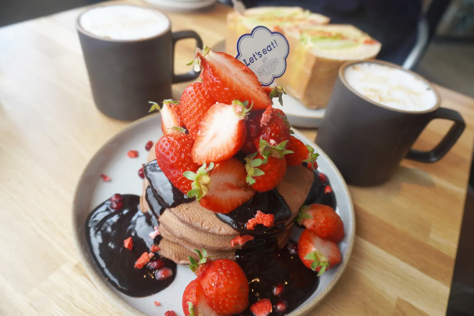 おすすめいちごスイーツ Northshore Cafe Dining北浜でいちごのパンケーキ Moreインフルエンサーズブログ Daily More