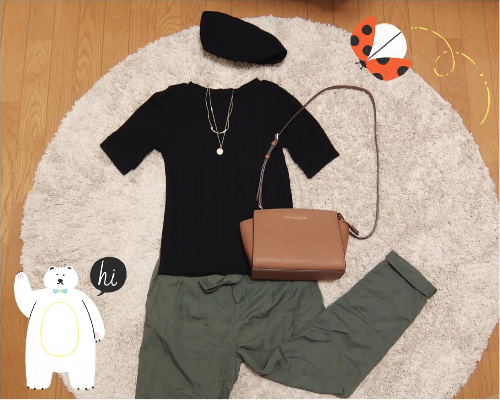 夏だってベレー帽をかぶりたい!これひとつで辛口コーデが可愛くなる♡_6