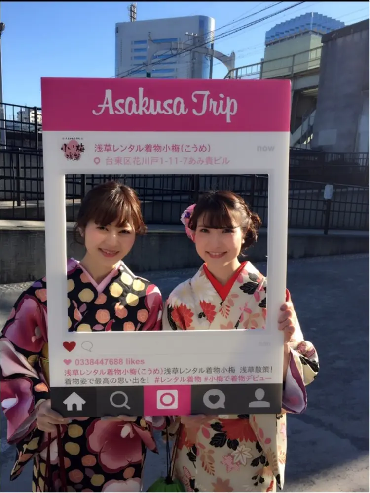 ♡ヘアセットも付いてびっくり価格!!着物をレンタルして、浅草散策してきました♡_1