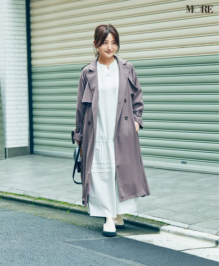 『COHINA』ディレクターの田中さんのコートの着こなし