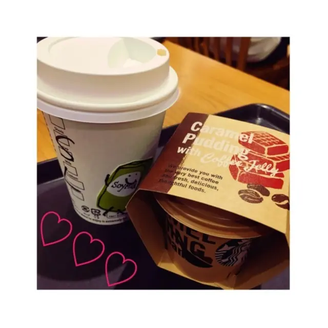 【スタバ】\\New!!!//キャラメルプリンwithコーヒージェリーを食べてきました❤️_4