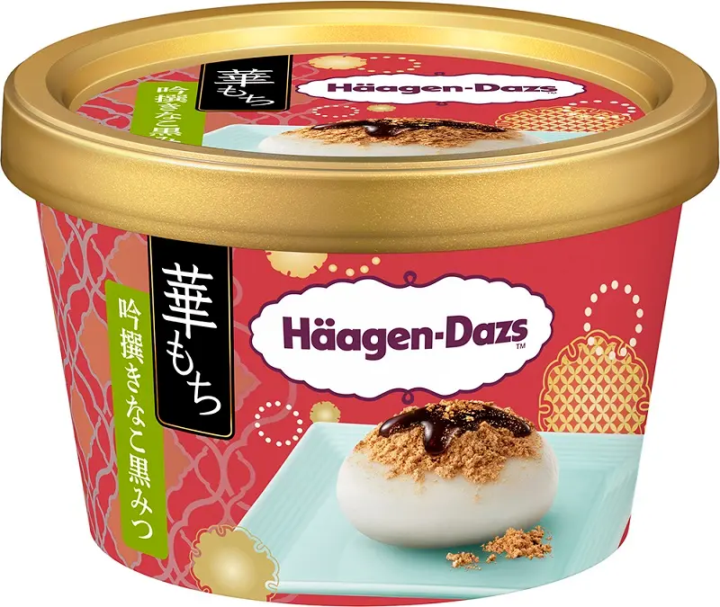 『ハーゲンダッツ』新作華もち「吟撰(ぎんせん)きなこ黒みつ」
