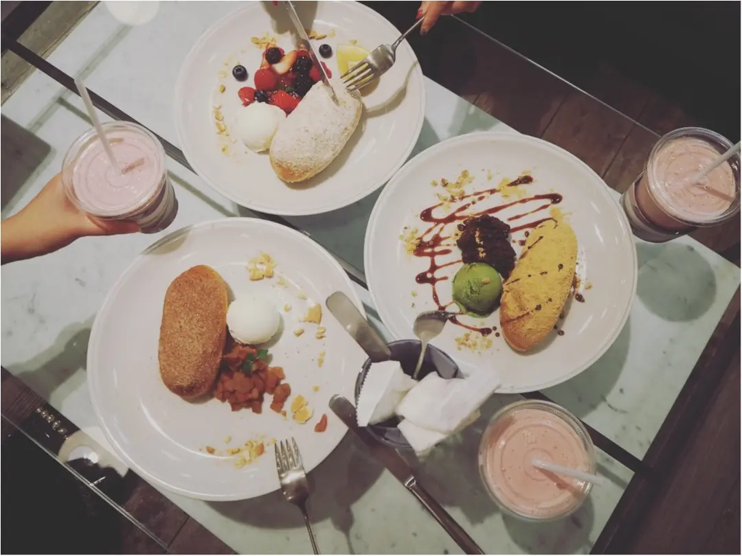 【自由が丘/CAFE】お洒落な街を堪能!1軒目はスキンケア商品も手掛ける『shiro』カフェへ★お相手はMOREハピ部のあのお2人...❤︎_4