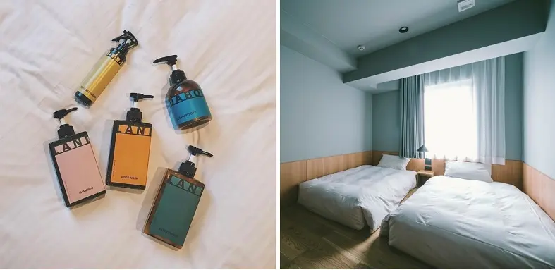 東京おしゃれホテルLANDABOUT TOKYOの客室とアメニティ