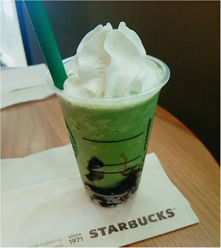 モアハピ部でも話題!スタバの裏メニュー【わらび餅フラペチーノ】頼み方&お味は!?(443 まゆ _2