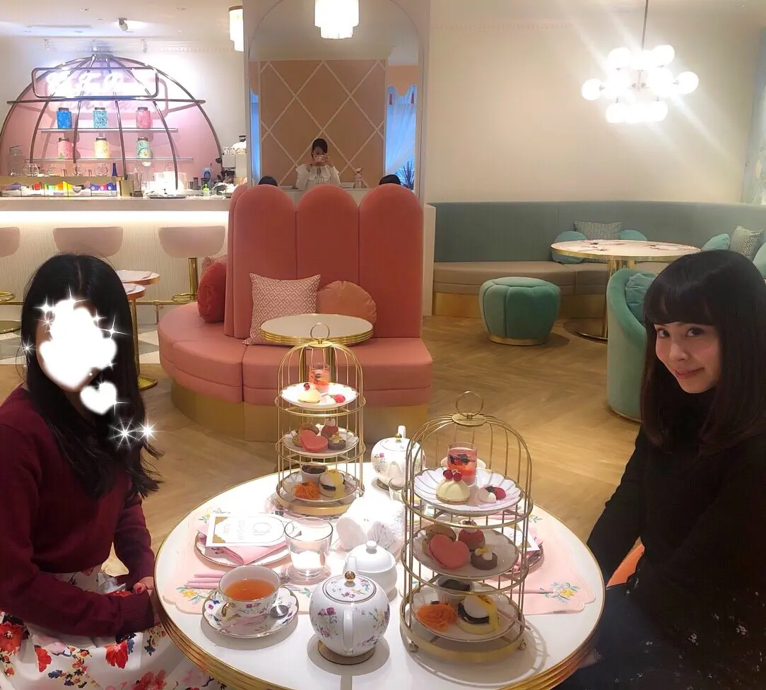 お花や小鳥をモチーフにしたオリエンタルな空間でアフターヌーンティー❤︎_9