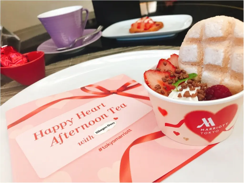 【ご当地モア❤️東京】「東京マリオットホテル」×「ハーゲンダッツ」の神コラボ!リッチで可愛すぎるアフタヌーンティー✨_3