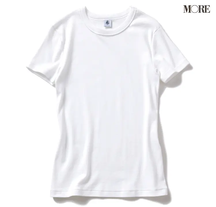 プチバトーの白いTシャツ