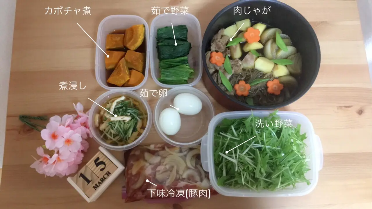 《週末》簡単作り置き(煮物)と下味冷凍!_1