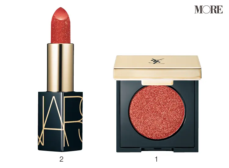休日メイクは「女っぽメタリック」! 『イヴ・サンローラン・ボーテ』アイシャドウ、『NARS』リップなど、キラキラがマスト_8