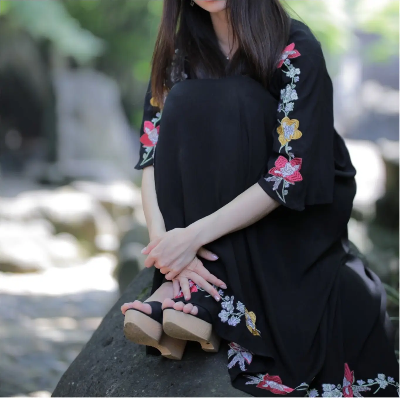 花柄刺繍の存在感が◎1枚で着れちゃう○○のワンピースに一目惚れ☺︎_8