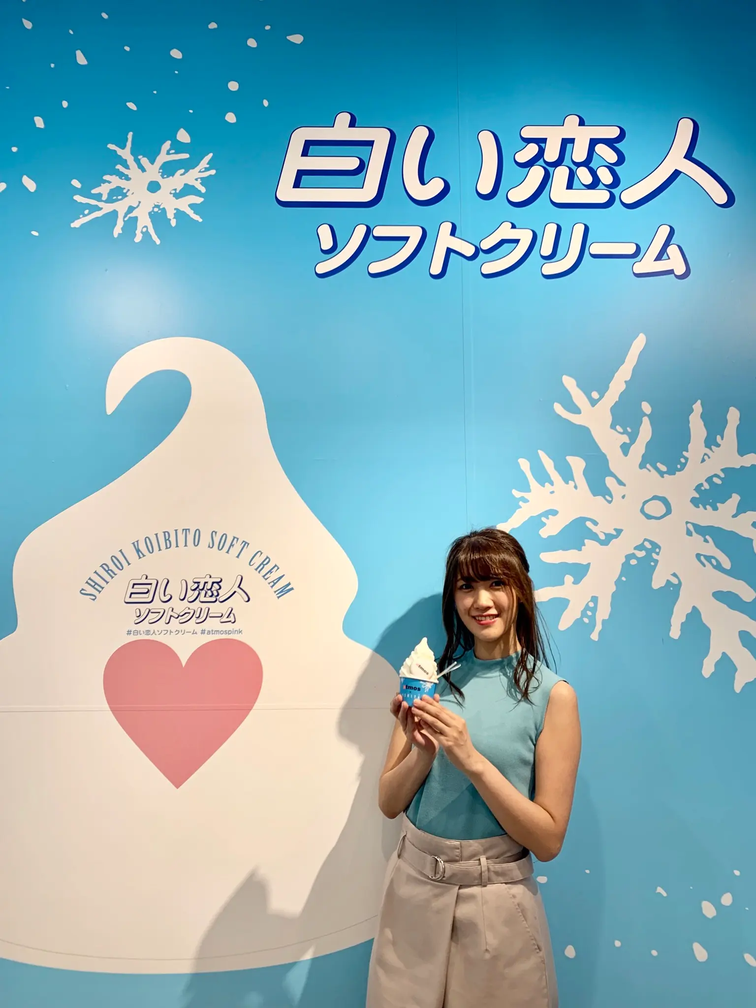 《渋谷で白い恋人》暑さも飛んじゃうかわいいソフトクリーム_3