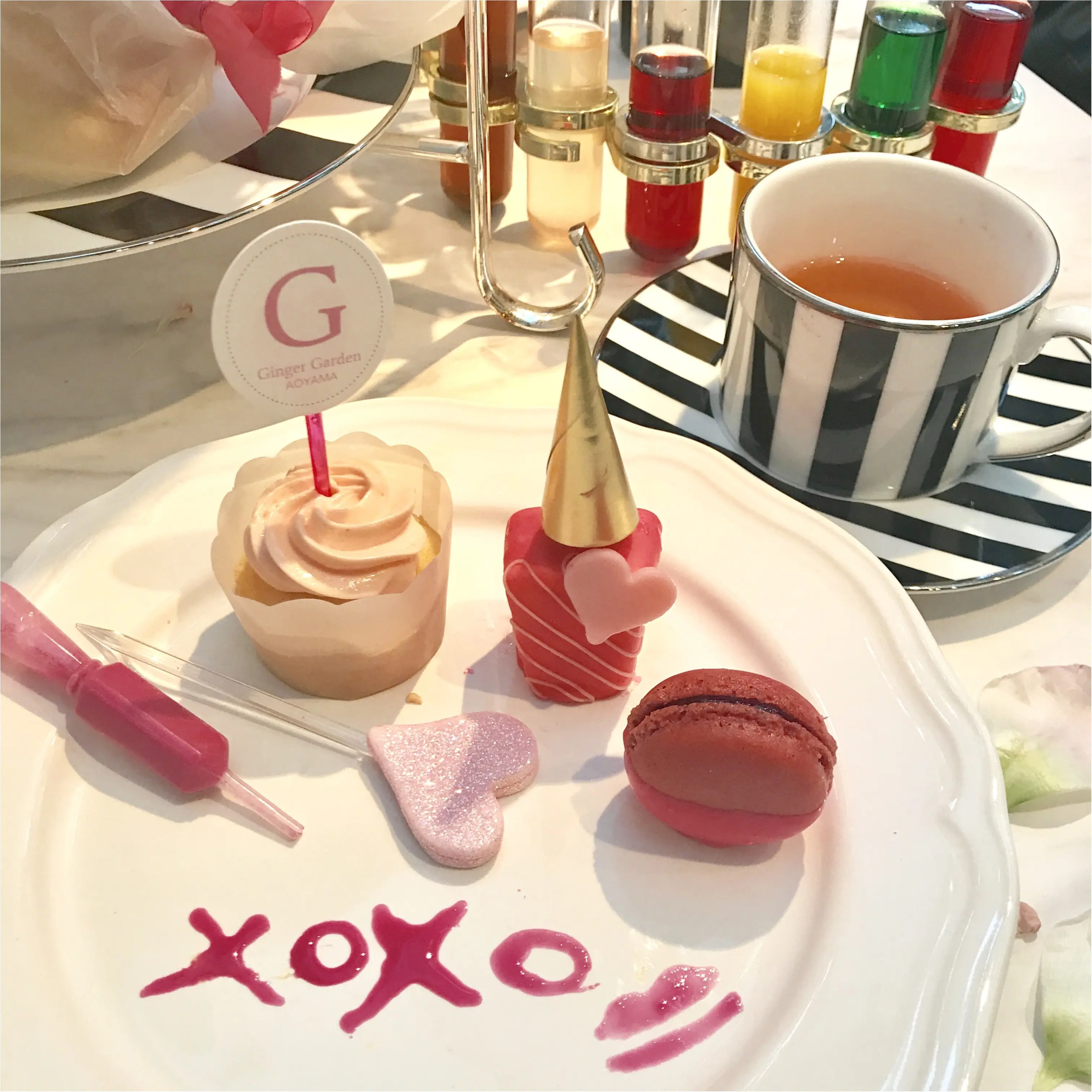 【FOOD】今1番可愛い#アフタヌーンティー はここ♡女子会にぴったり⋈ #GingergardenAOYAMA_9