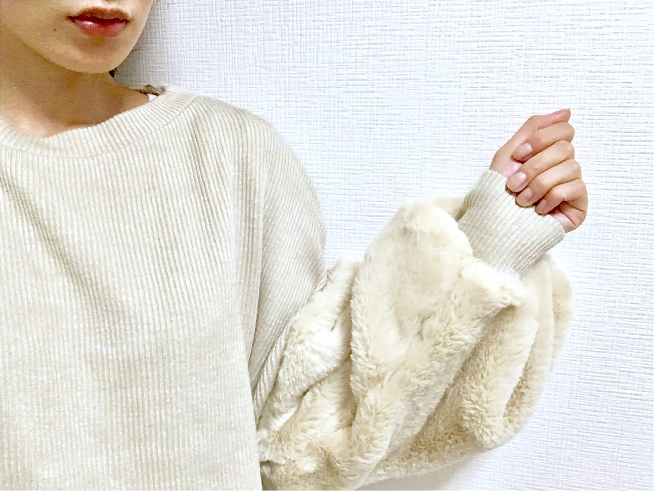 即完売!【GU】の大ヒットアイテム《フェイクファースリーブプルオーバー》が可愛すぎて大人気なんです❤️_4
