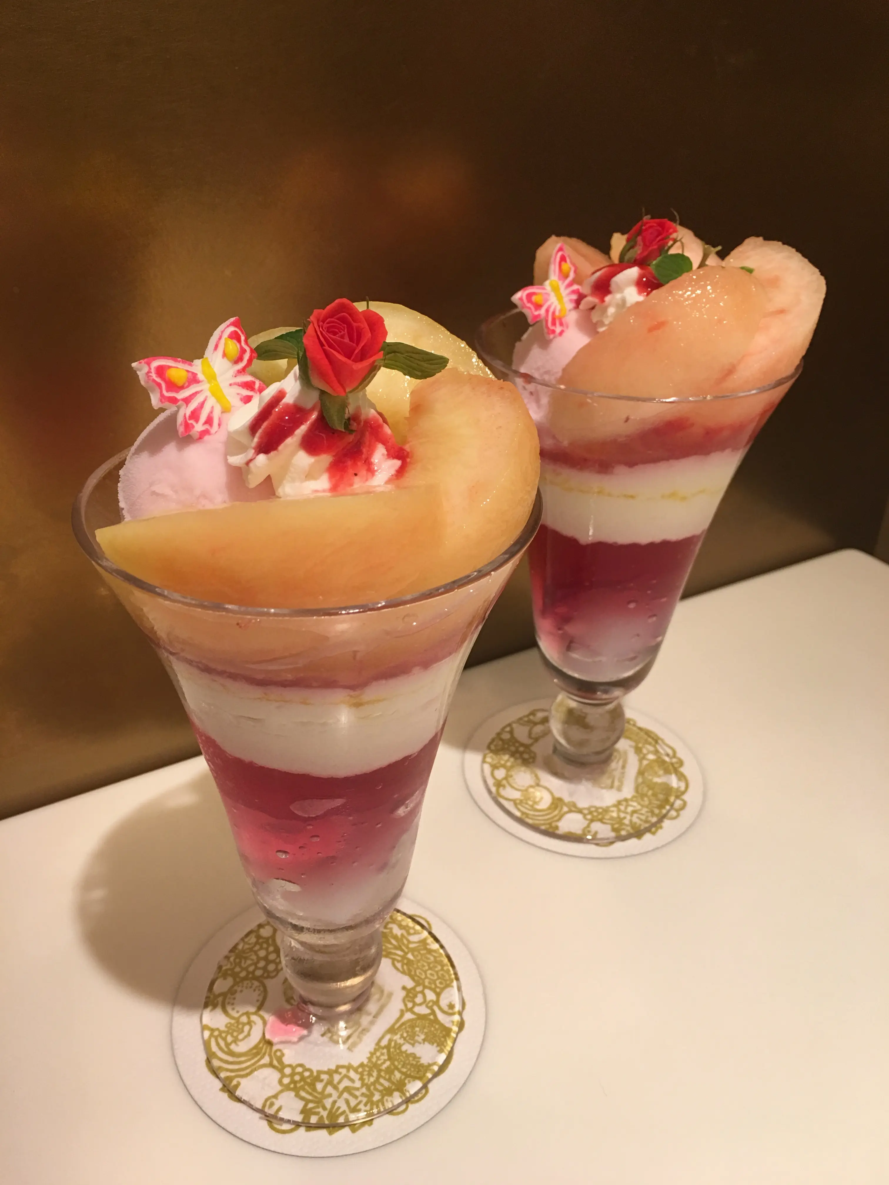 ♡桃をまるごと使った豪華パフェ【渋谷・西村フルーツパーラー】2300円♡モアハピ◡̈のぞみ♡_3