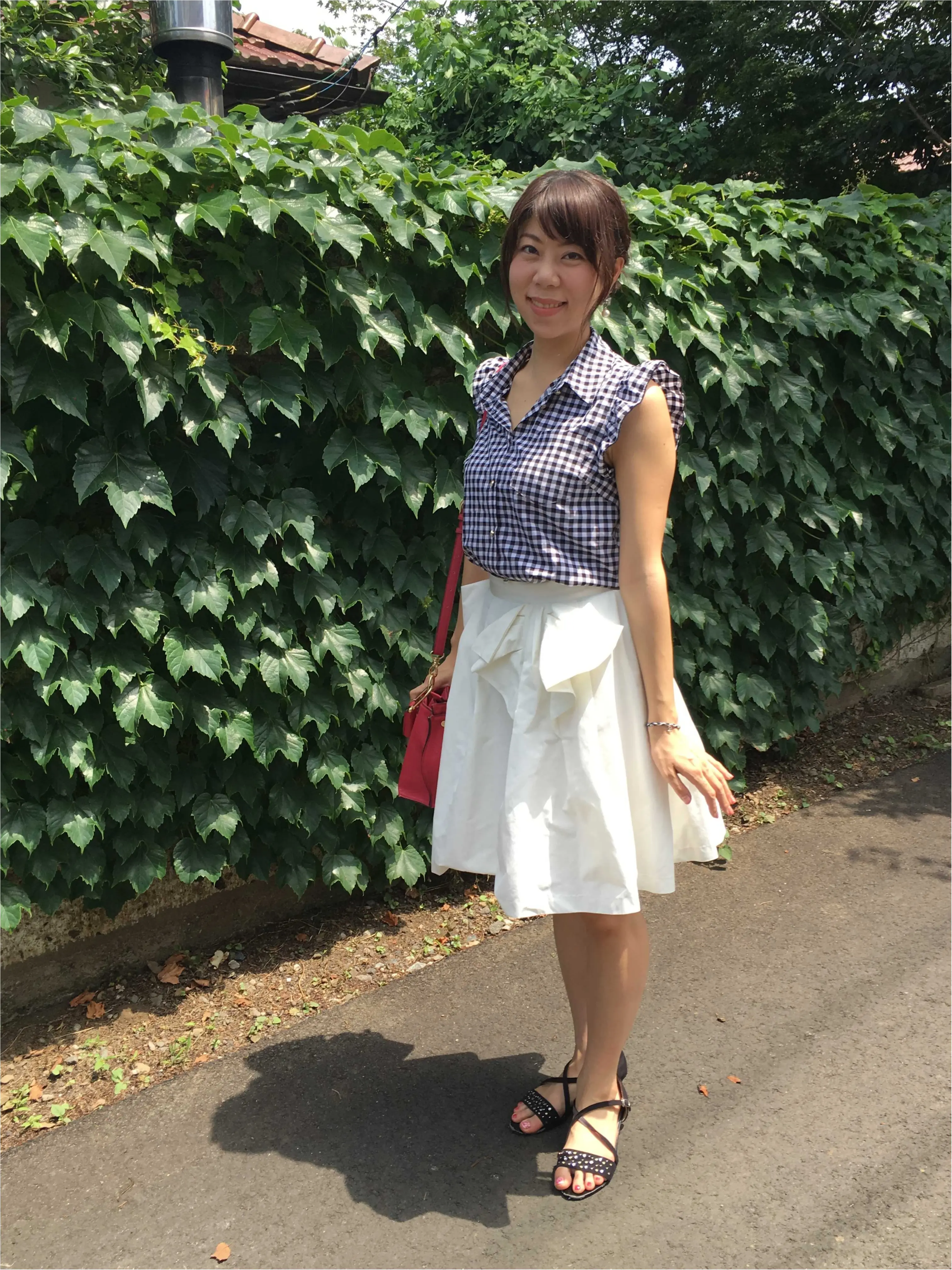 強風対策の編み込みヘアーで、いざBBQへ!_4